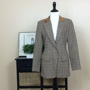 Eagle's Eye brown plaid blazer